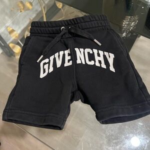 Givenchy Black and White Logo Shorts 12M